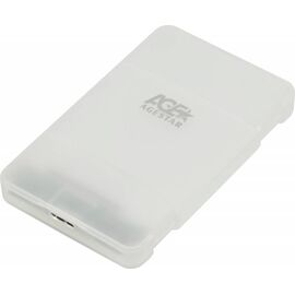  Внешний корпус для HDD/SSD AgeStar 3UBCP3 SATA пластик белый 2.5" 