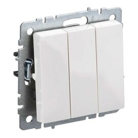  Выключатель IEK Brite ВС10-3-0-БрБ (BR-V30-0-10-K01) скрыт. 3кл. IP20 белый (упак. 1шт) 