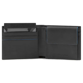  Кошелек мужской Piquadro Blue Square Revamp PU4188B2VR/N кожа натуральная, черный 