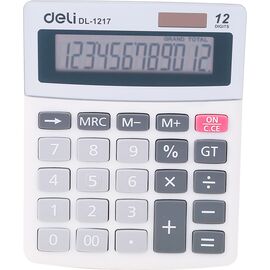  Калькулятор настольный Deli E1217 в ассортименте 12-разр. 