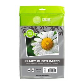  Фотобумага Cactus CS-MA416020ED A4/160г/м2/20л/белый матовое для струйной печати 