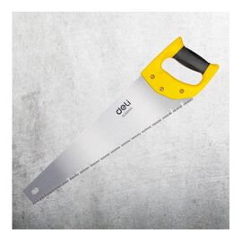  Ножовка по дереву Deli DL6845A 450мм Материал 65Mn. Термообработанная поверхность. Шлифовка зубов с 3-х сторон 